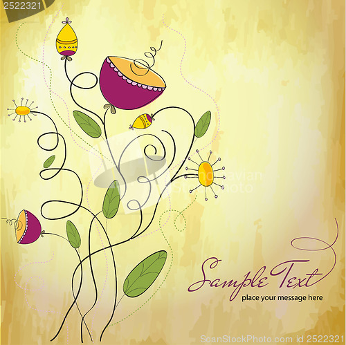 Image of seamless pattern background with flowers