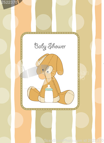 Image of baby shower card with puppy