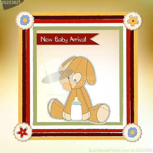 Image of baby shower card with puppy