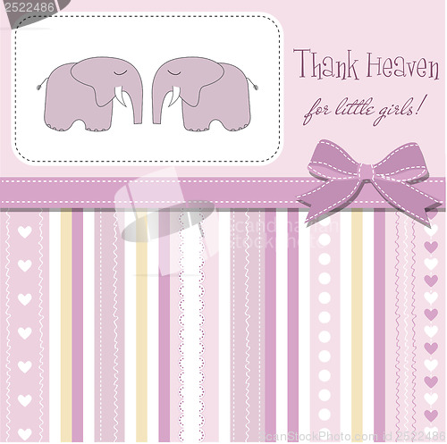 Image of baby twins shower card