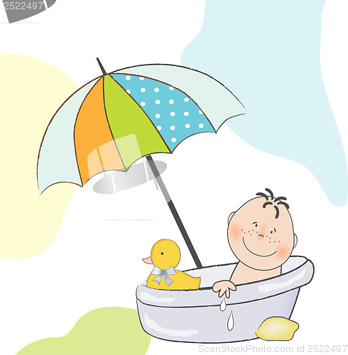 Image of baby boy shower card