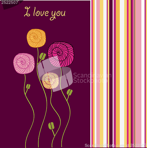 Image of i love you - valentine card