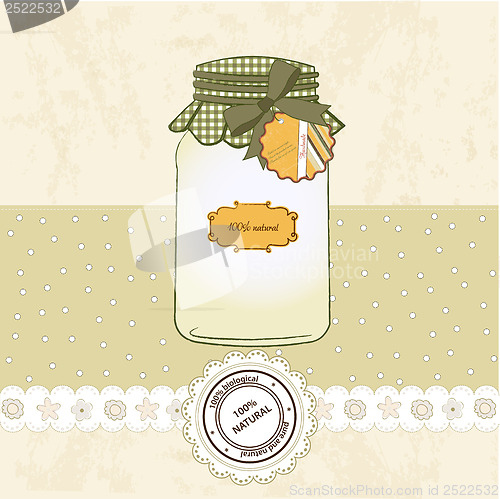 Image of pure biological food jar