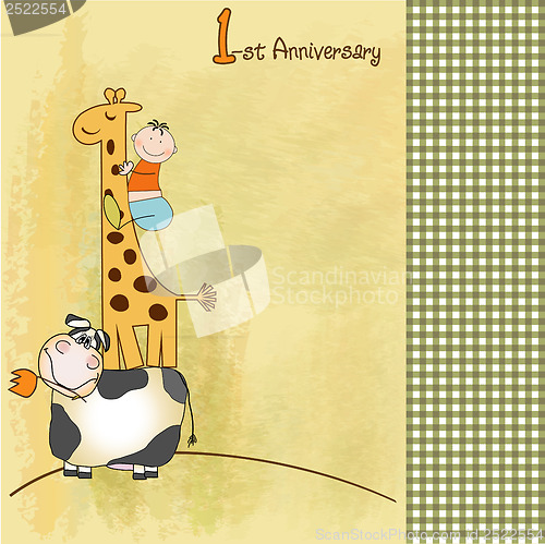 Image of first birthday card
