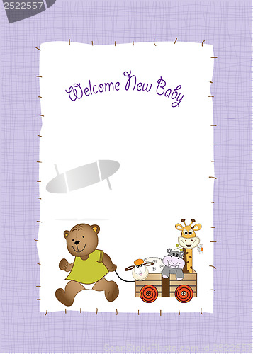 Image of baby shower greeting card