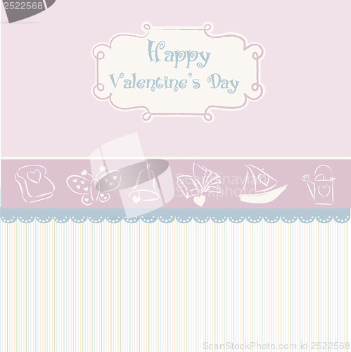 Image of vintage valentine's day card