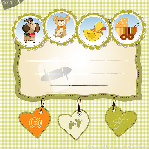 Image of new baby announcement card