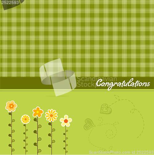 Image of congratulation floral card