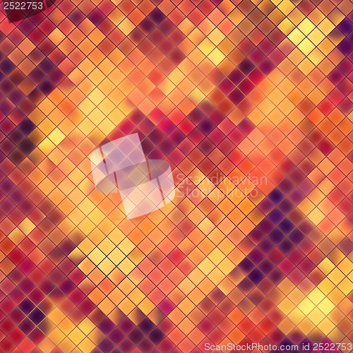 Image of Mosaic orange abstract. EPS 10