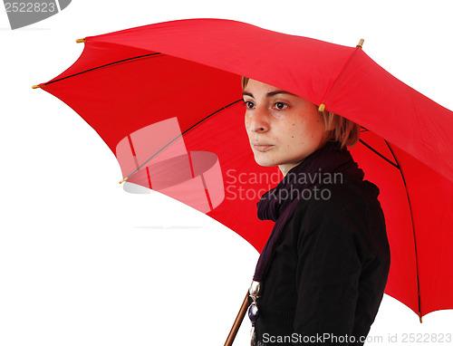 Image of Woman with umbrella