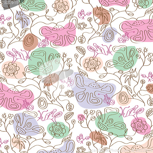 Image of seamless floral background