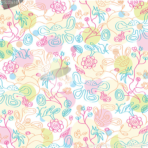 Image of seamless floral background