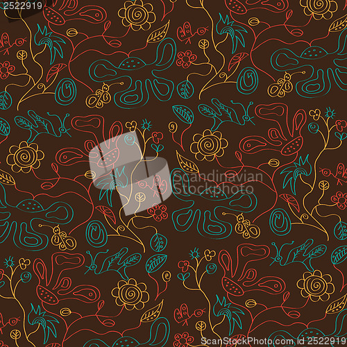 Image of seamless floral background