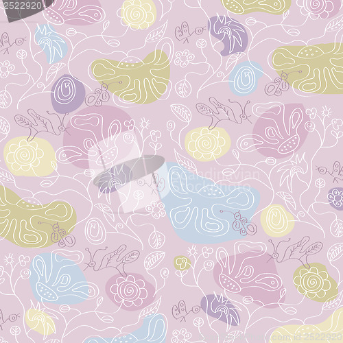 Image of seamless floral background