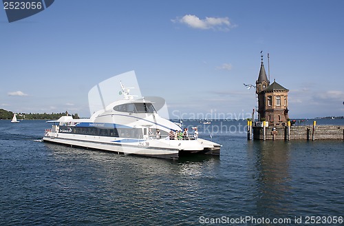 Image of lake with ship