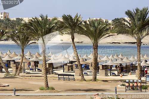 Image of beach and ocean in marsa alam