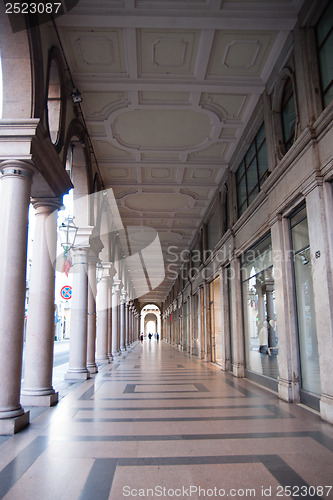 Image of Turin streets at morning