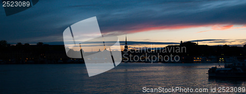 Image of Stockholm sunset view 
