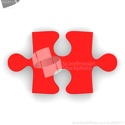 Image of Red puzzle piece