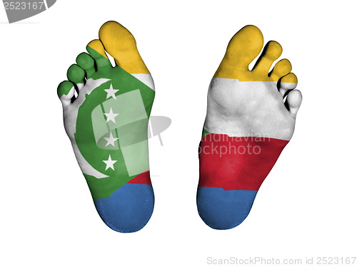 Image of Feet with flag