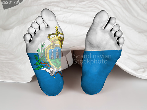 Image of Feet with flag