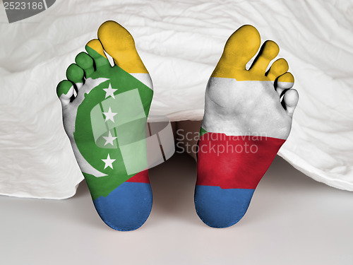 Image of Feet with flag