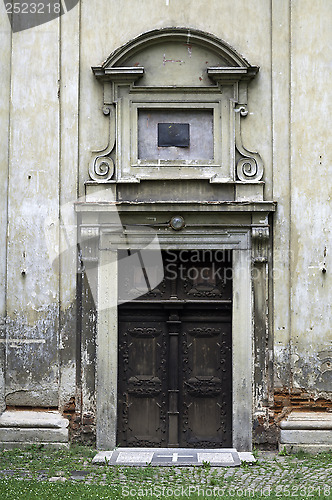 Image of Old church door.