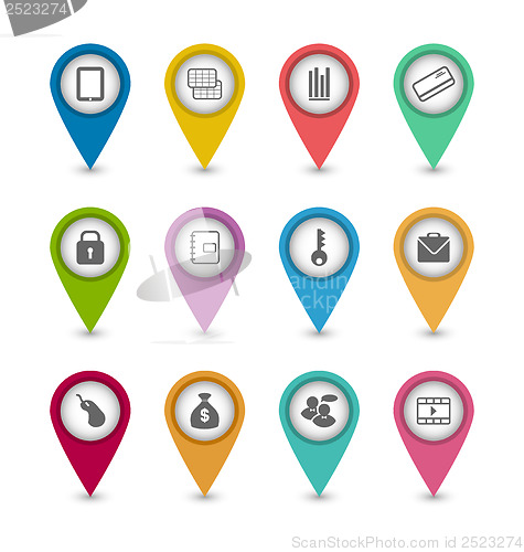 Image of Set business pictogram icons for design your website