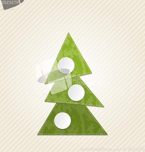 Image of Christmas abstract tree, minimal style