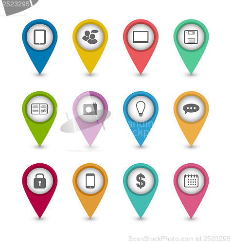 Image of Group business pictogram icons for design your website