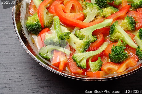 Image of cooking vegetables