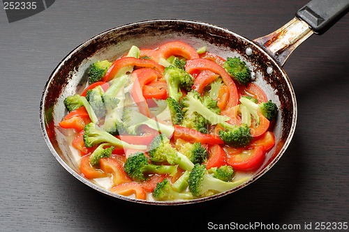 Image of cooking vegetables