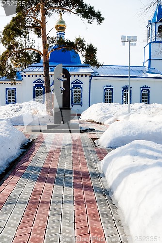 Image of Uspensko-Nikolsky temple in Yalutorovsk. Russia