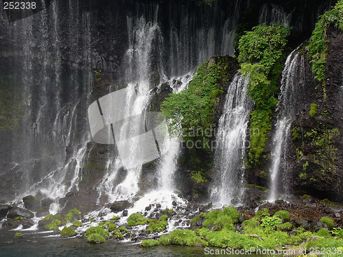 Image of japanese waterfall Shiraito