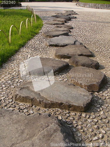 Image of japanese stone way