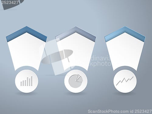 Image of Infographics set with chart elements 