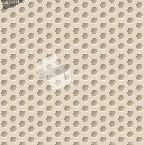 Image of Hexagon seamless pattern with 3d effect