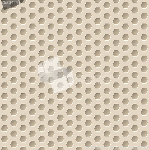 Image of Hexagon seamless pattern with 3d effect