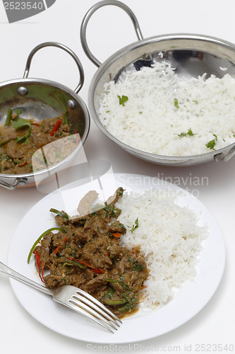Image of Spiced lamb curry dinner