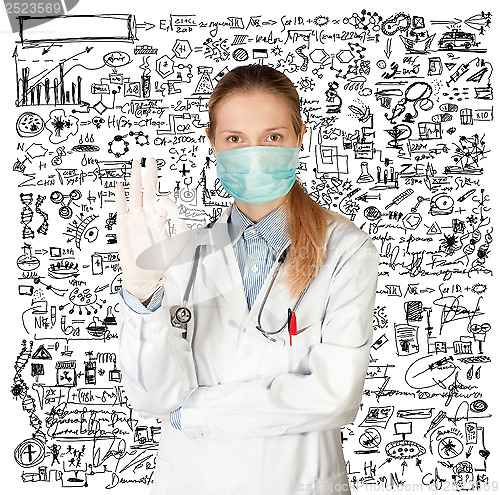 Image of Doctor Woman with Face Mask