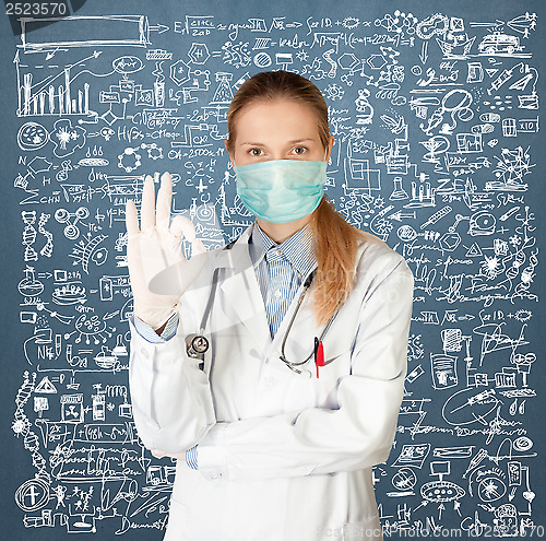 Image of Doctor Woman with Face Mask