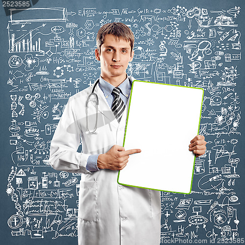 Image of Doctor Man With Write Board