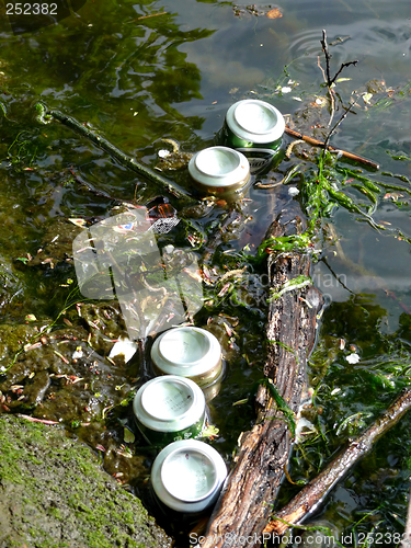 Image of Cans In Water