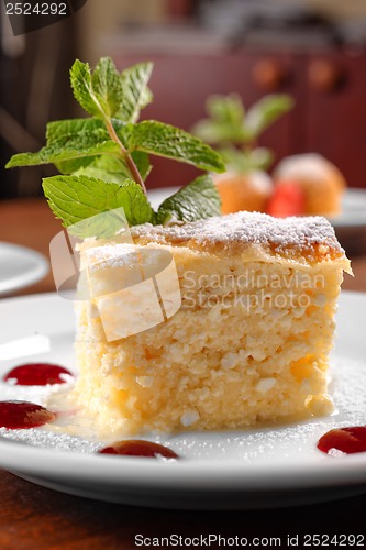 Image of Delicious hungarian dessert closeup