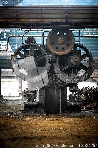 Image of Large industrial hall with cogs