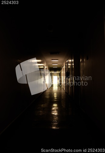 Image of Light through window at corridor