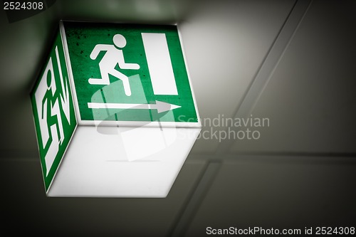 Image of Exit sign on the wall