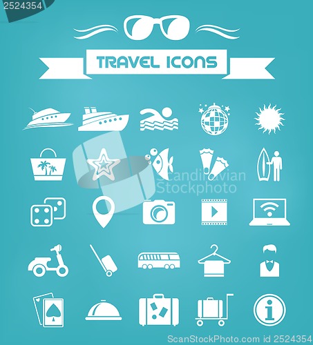 Image of Travel Flat Icon Set