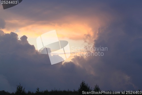 Image of Dark clouds in the sky