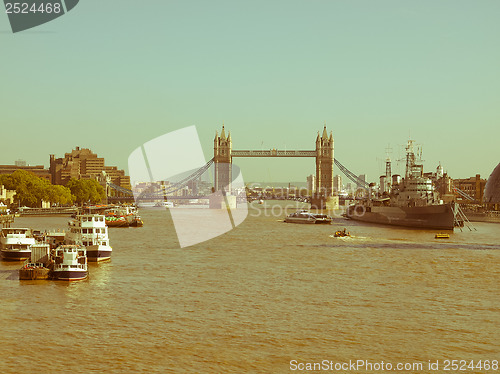 Image of Retro looking London Bridge